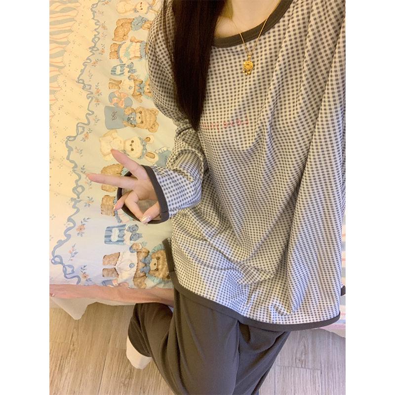 Women s Plus Size Loose Long Sleeve Cardigan & Homewear Set - Autumn, 260g Acrylic XL-2XL
