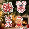Christmas Tree Ornaments Set, Mini Xmas Pendant Hanging Decor, Gift Decorations, Party Favors, Winter Holiday Home Decoration