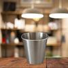 10Pcs Comfortable Rolled Mouth Cups Stylish Stainless Steel Cup Set with Rolled Brims for Parties and Outdoors