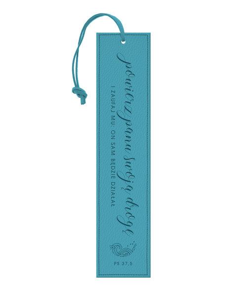 Elegant Leather Bookmark - Entrust Your Way 2024