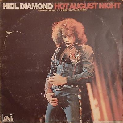 LP Schallplatte NEIL DIAMOND - Hot August Night ULD1112 UNI Records 1972 UK Rock Gebraucht