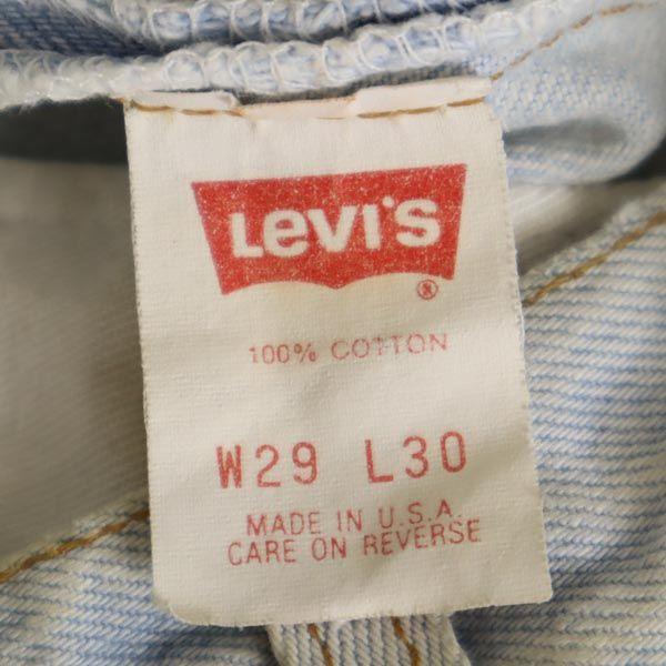 Levi's 90s 501 Made In USA Straight Denim Pants W29 Button Fly Jeans Men's Used