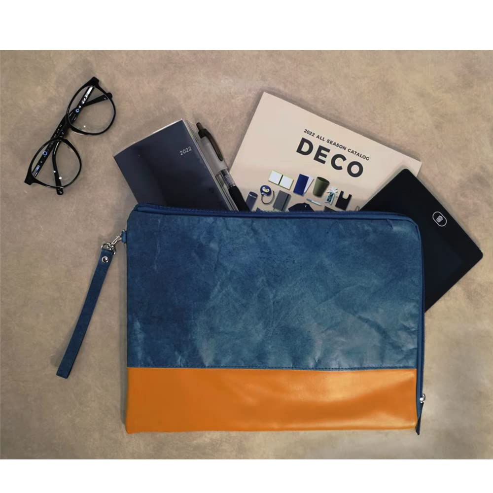 I.S. WILSON SERIES Tyvek 2WAY Clutch Bag Blue ITVK-3-BL