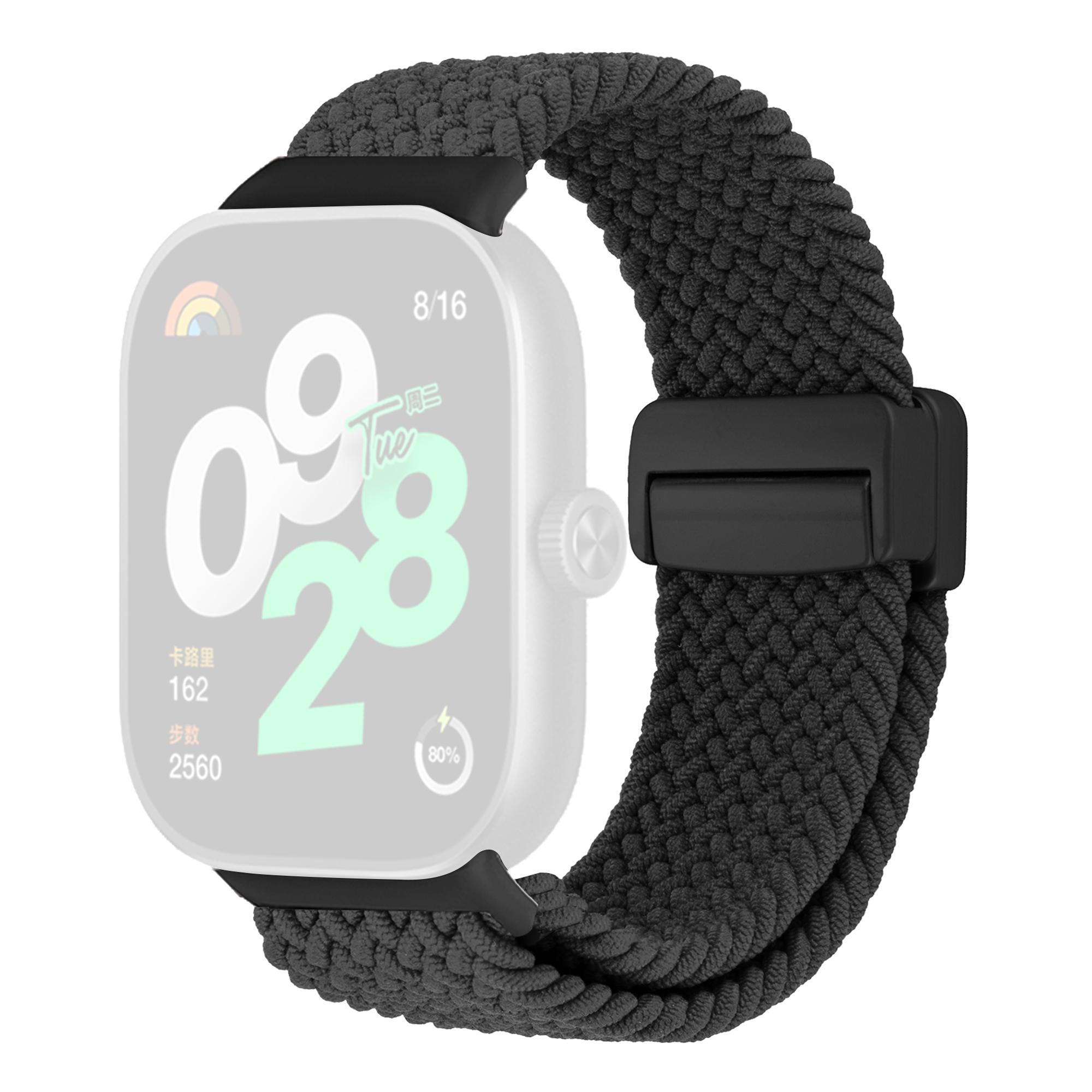 

Watch Band For Xiaomi Redmi Watch 5/4/Smart Band 9 Pro/8 Pro , Magnetic Clasp Nylon Loop Adjustable Strap D