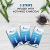 Hip Hop Skincare Charcoal Nose Strips for Men - Blackhead Remover (3 Strips), Blue