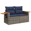 VidaXL Salon de Jardin avec Coussins 5 pcs, Canapés de Patio, Ensemble de Meubles, Mobilier de Terrasse Exterieur, Gris 3226761