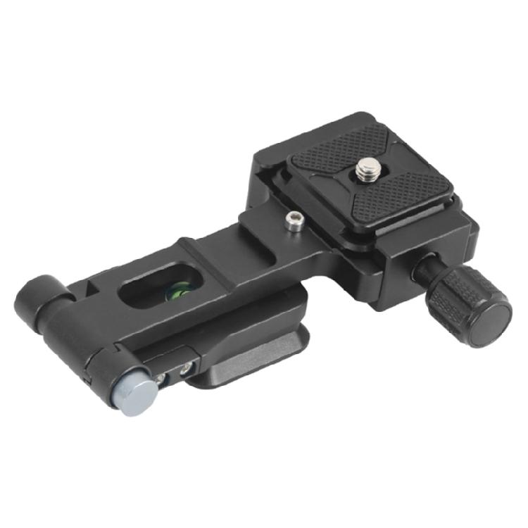 

L115 Aluminum Quick Release Mounting Plate With Cold Shoe Adapter Foldable For Smooth Vertical Horizontal Transition 1