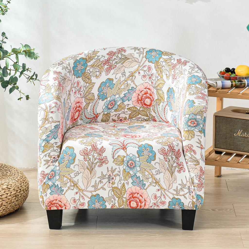 Spandex Coffee Tub Sofa Couch Cover Armchair Seat Protector Washable Dust-proof Furniture Slipcover for Banquet Bar High Stretch