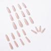 Evaporated milk brown full diamond long ballet wearing nail finished fake nail manicure patch nail patch waterproof and removable
