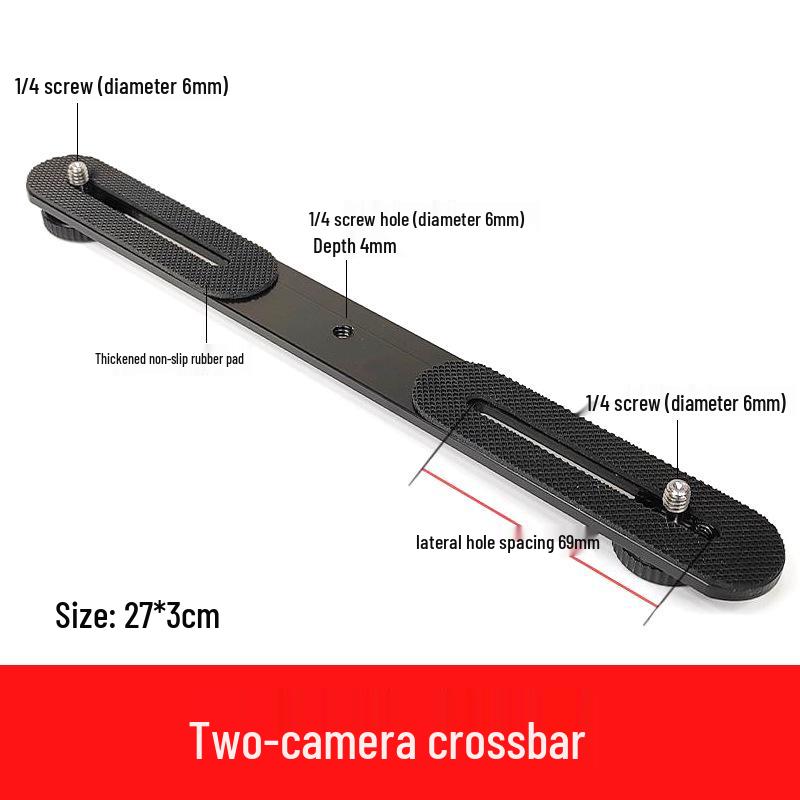 Universal Tripod Mount: Mobile, Tablet & Camera Adapter for Horizontal/Vertical Shooting - Live Streaming Accessory Clip