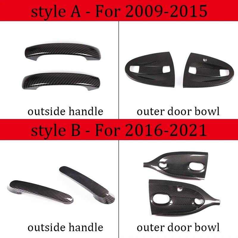 Outside Door Handle Bowl Cover Trim Sticker For Mercedes Benz Smart 451 453 Fortwo Forfour 2009- Car Styling Accessories