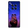 For Infinix Zero 40 5G Case Black Silicone TPU Painted Planet Cover Luxury Animal Case For Infinix Zero 40 4G Luxury FlowerFunda