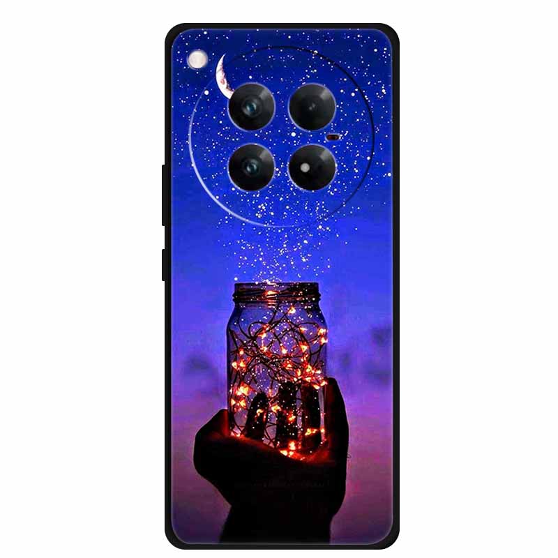 For Infinix Zero 40 5G Case Black Silicone TPU Painted Planet Cover Luxury Animal Case For Infinix Zero 40 4G Luxury FlowerFunda