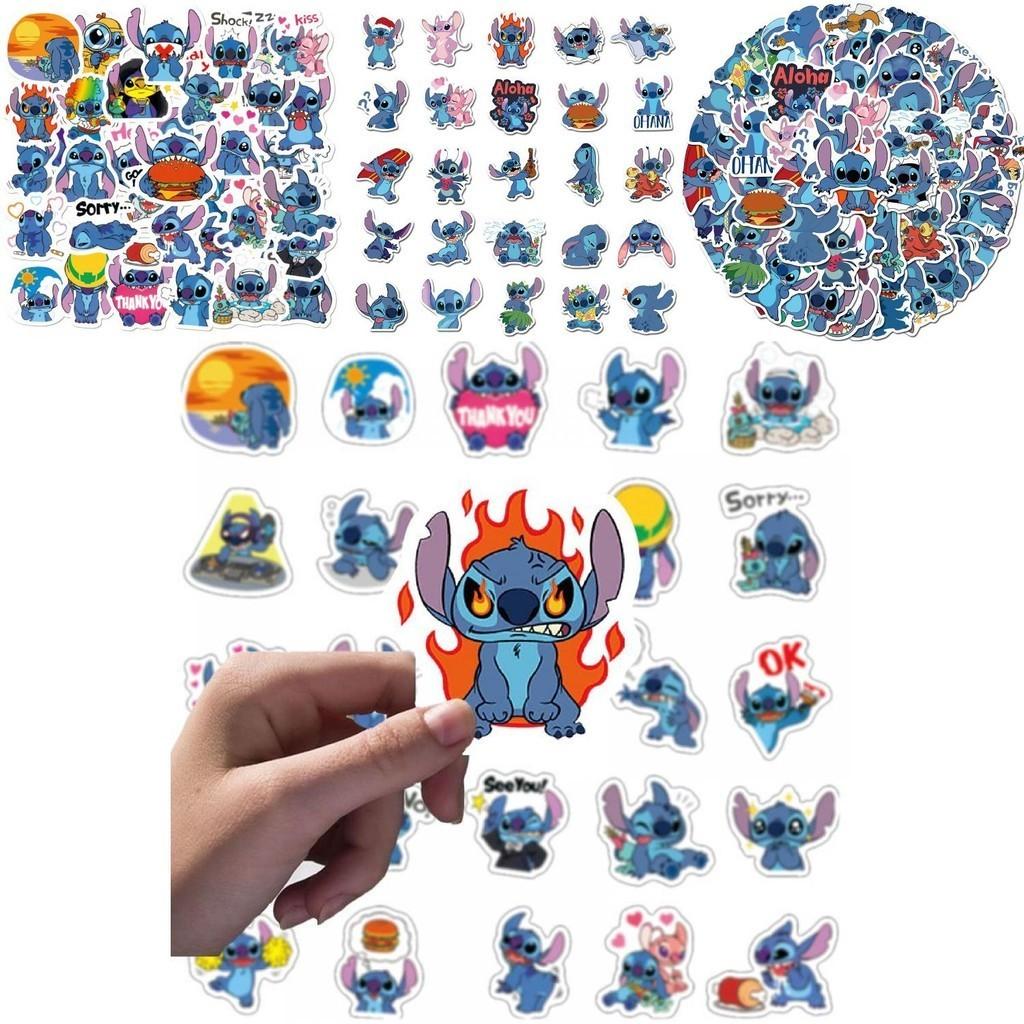 Barevné 50ks Lilo Stitch Samolepky Ideální Pro Dekoraci Notebooku A Skateboardu