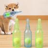 Water Bottle Dog Toy Squeaky Dog Chew Toys for Aggressive Chewers Interactive Plastic Water Bottle with Tennis Ball for Dogs