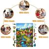 1 Set Puzzle din Lemn de Crăciun Vacanță de Iarnă Moș Crăciun Reni Sanie Puzzle Jucărie Educativă Decor pentru Casă