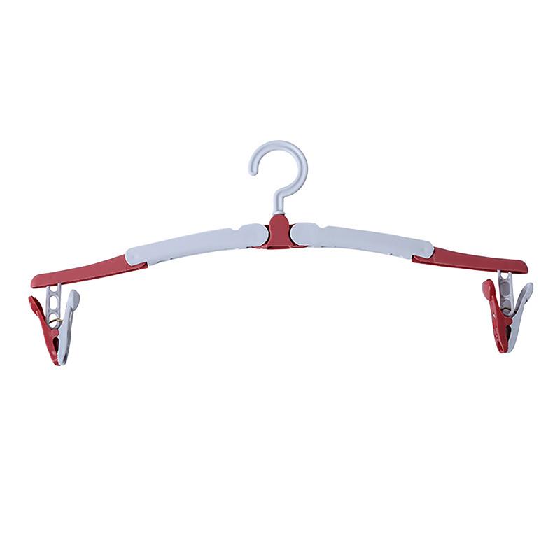 1 Pcs Colorful Travel Hangers Portable Foldable Clothes Hangers Travel Accessories Foldable Baby Clothes Drying Rack
