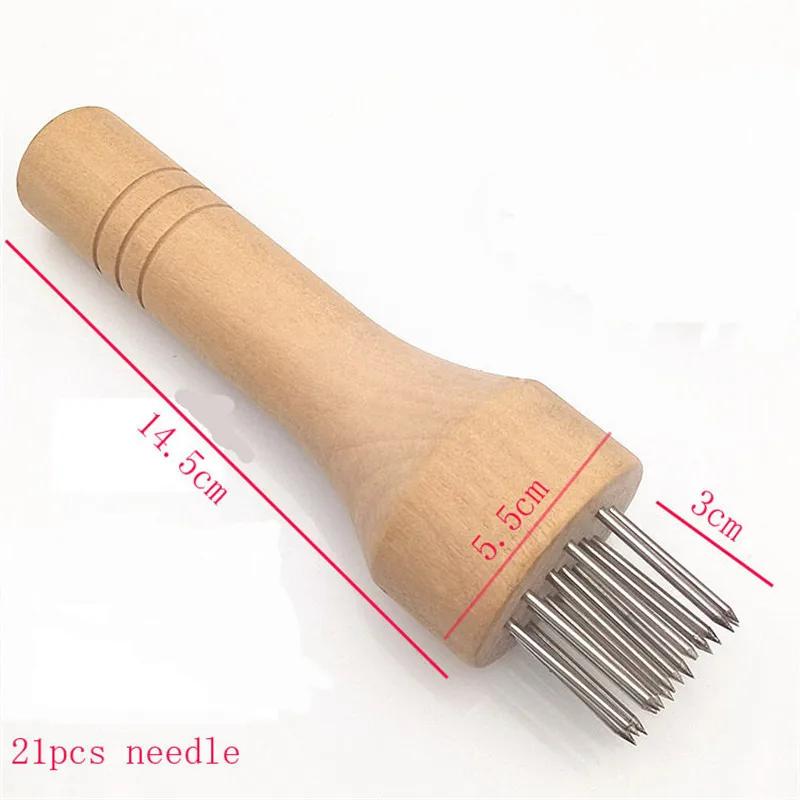 

Иглы для мяса из нержавеющей стали, молотки для мяса, отбойные молотки с деревянной ручкой, профессиональный тендеризатор для мяса, нежный стейк из говядины, кухонные инструменты