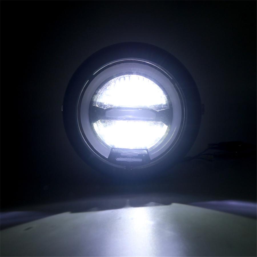 New Design 6.8 inches (17.3cm) Metal LED Retro Headlights