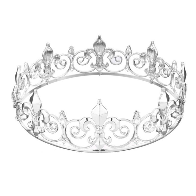 Neue Vollkreis-Krone Schlichter und eleganter Brautschmuck Hochzeitskrone Schmuck Hochzeitskleid-Accessoires Aufführung