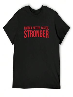 Harder, Better, Faster, Stronger_ MODEL Of La French Touch T-Shirt Customs Design Your Own Man Clothes Unisex T Shirts Pack