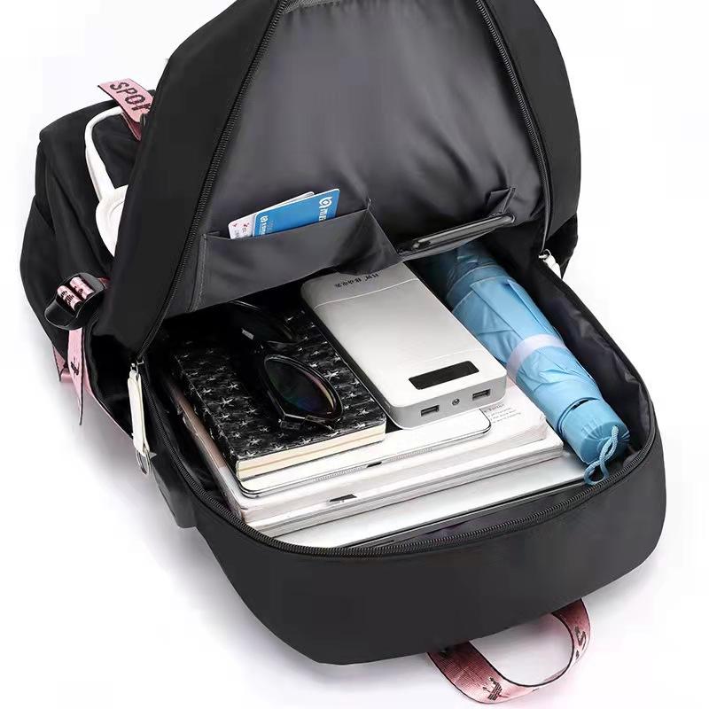 Strawberry Bear School Bag Children'S Backpack Elementary School Student Usb Charging Male Female Junior High School Student College Student Backpack