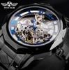Winner Style Men'S Fashion Casual Waterproof Hollow Watch, Automatic Mechanical Watch