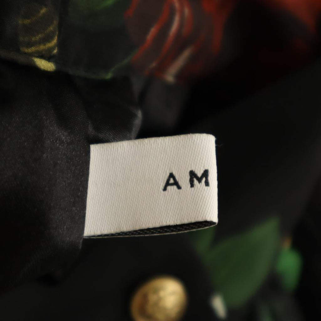 AMERI UNDRESSED Floral Long length Siwon Pleated skirt Black Women Used