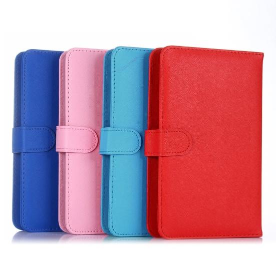 Przenośna Bezprzewodowa Klawiatura Bluetooth Kompatybilna z Etui ze Sztucznej Skóry dla Telefonu iPhone