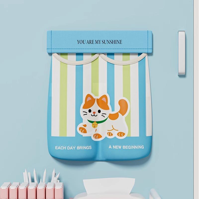 Cartoon Multi-functional Storage Net Bag Household Storage Hanging Bag Wall-mounted Storage BagStorage Plastic Bag