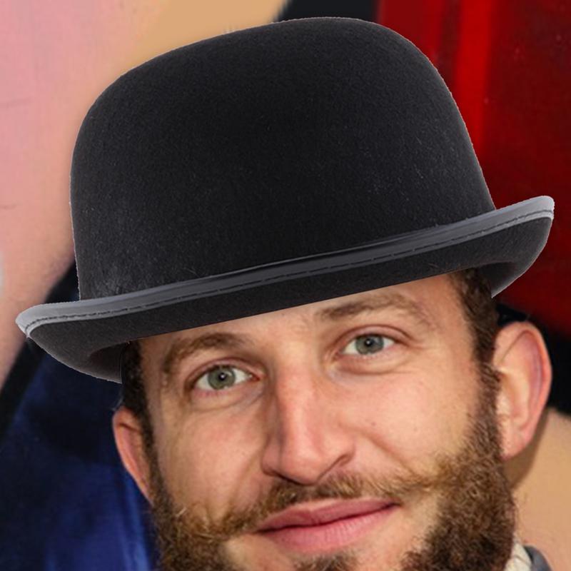 Halloween Men Women Magician Hats C Ap Gentleman Jazz Hat Top Hat Black Party Bowler Hat Coachman Hat Classic Derby Hat Cosplay