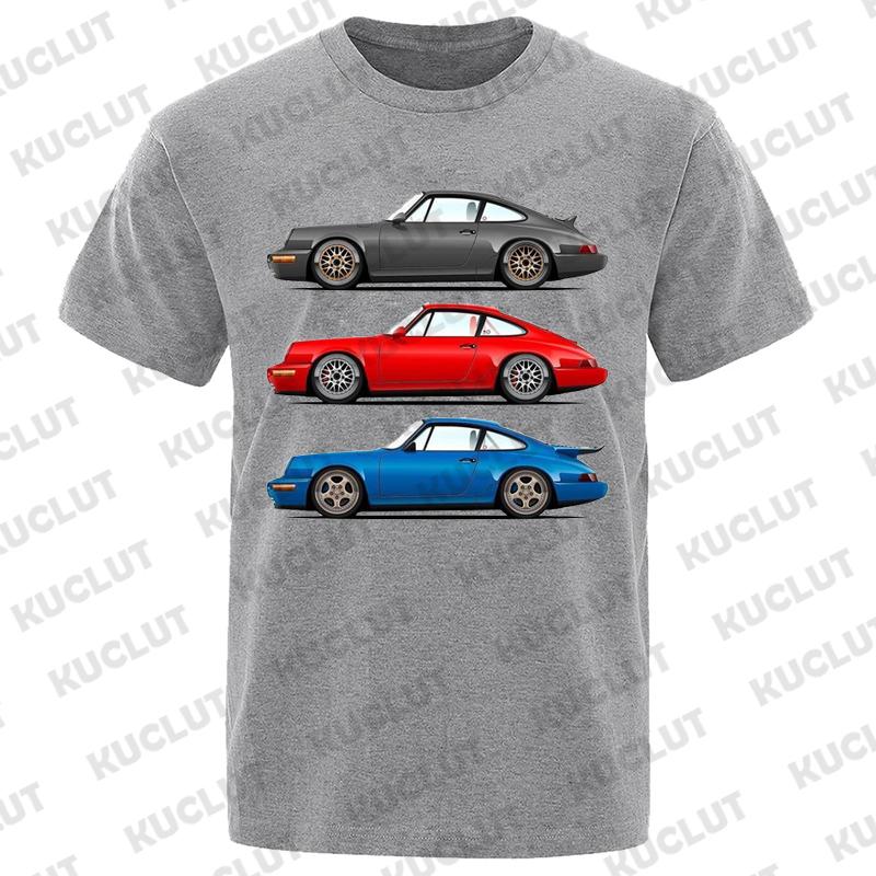 Car Racing Classic Graphic T Shirts Short Sleeve Fashion T-shirt Oversize Tops Summer Harajuku Streetwear Men's Street Clothing
