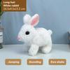 New Electronic Plush Rabbit Toy Robot Animal Pet Walking Jumping Running Shake Ears Cute Electric Bunny For Kids Birthday Gifts