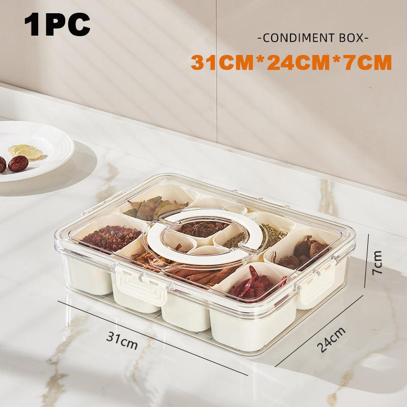 

Поднос с 8 отделениями и крышкой, поднос для овощей, переносная коробка для закусок, пищевой контейнер для печенья, конфет, фруктов, орехов