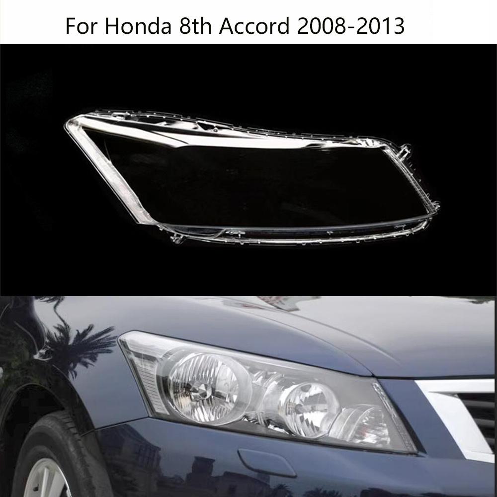 For Honda Accord 8 eight 2008 2009 2010 2011 2012 2013 front Car Headlight Cover Lens Shell Glass Lampcover Lampshade Headlamp