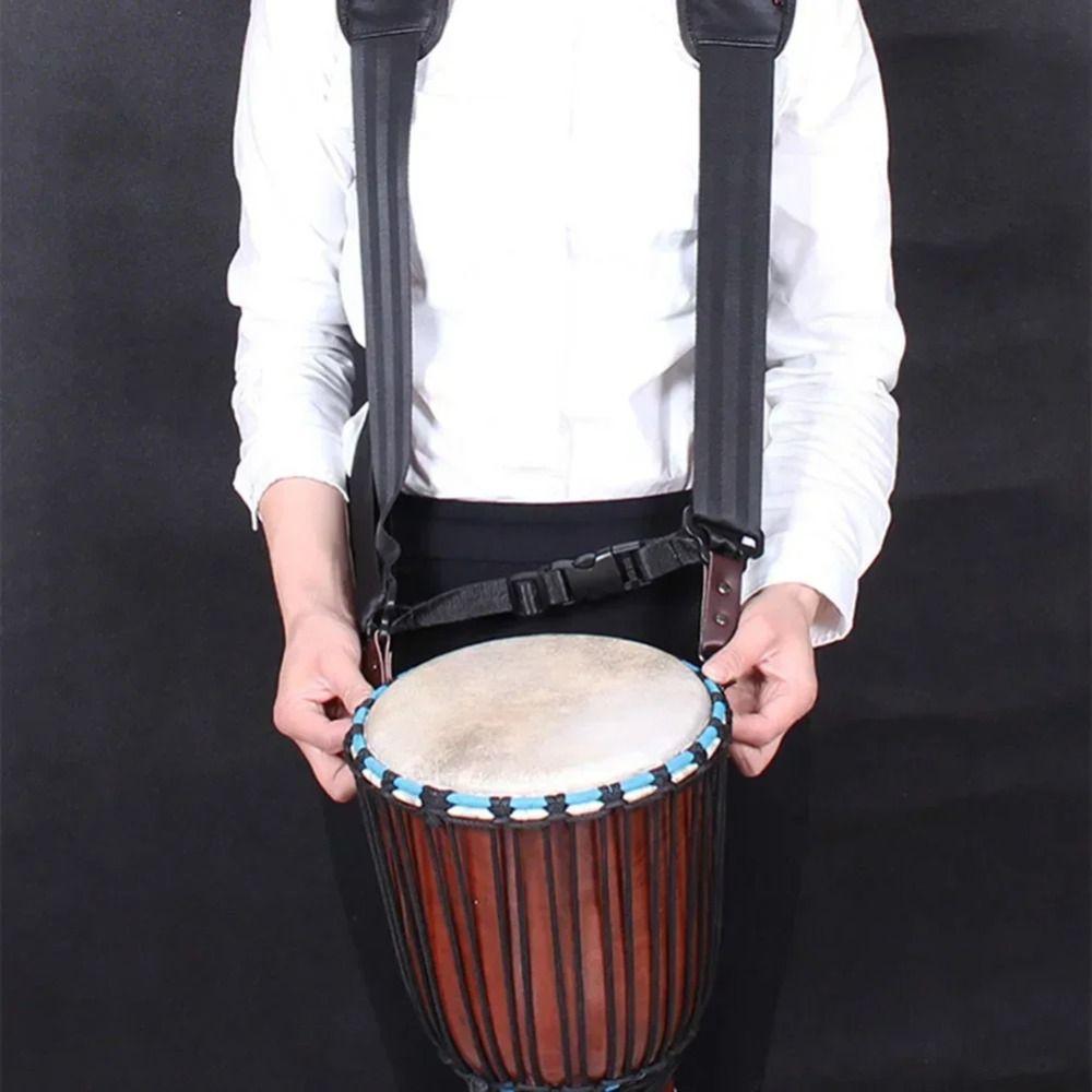 Adjustable Djembe Shoulder Straps Thickened Padded Hand Drum Belt Musical Instrument