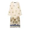 Kaslead New Arrival Women's Clothing Fashion Style Fashion Ramie Print Girdle Dress 3390170