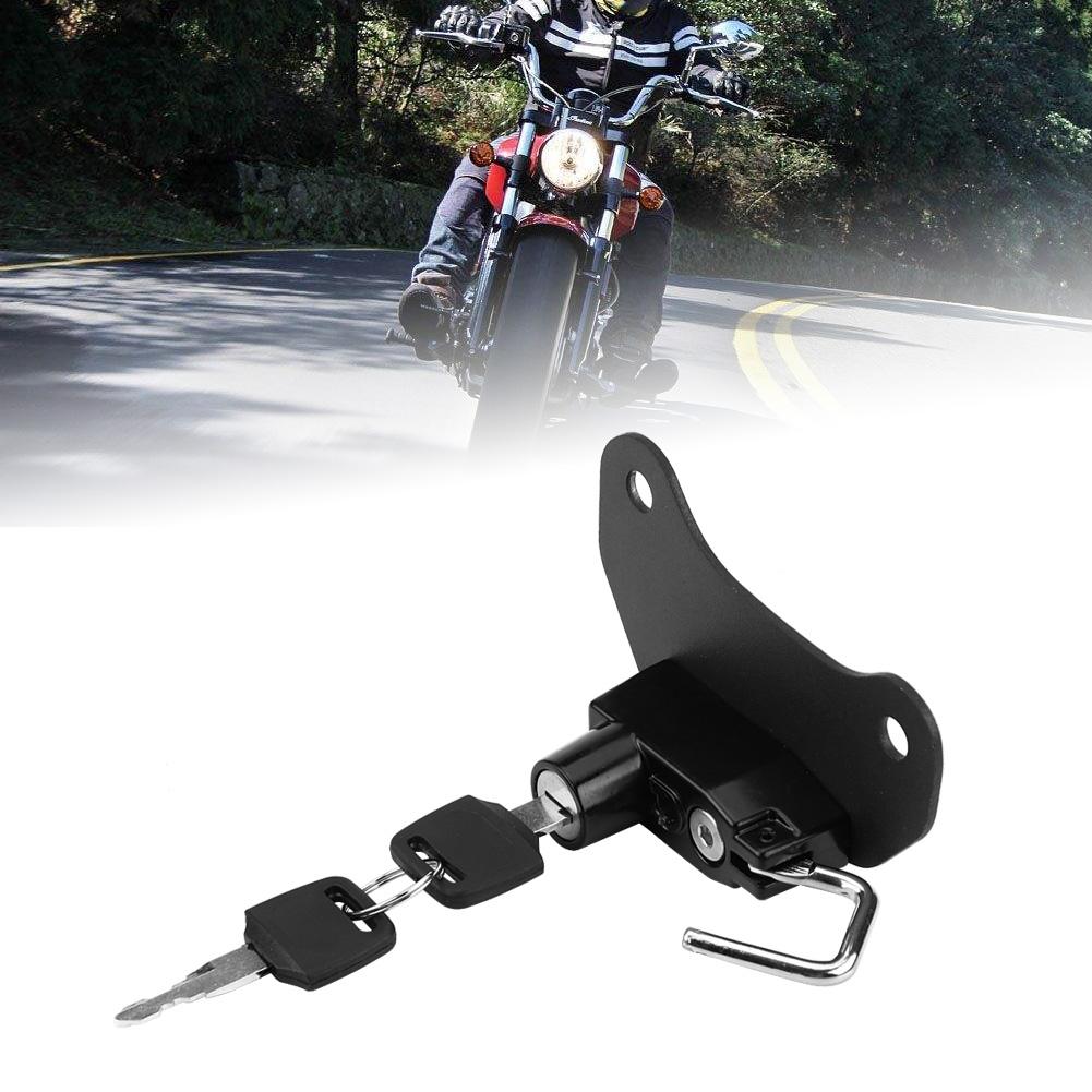 Alloy Helmet Lock with Two Keys, Size, Portable Alu um Alloy Material, for Indian 2015 to 2018