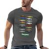The Professionals Classic Car Collection Maglietta con Stampa Grafica Unisex Maglietta Unisex Maglietta
