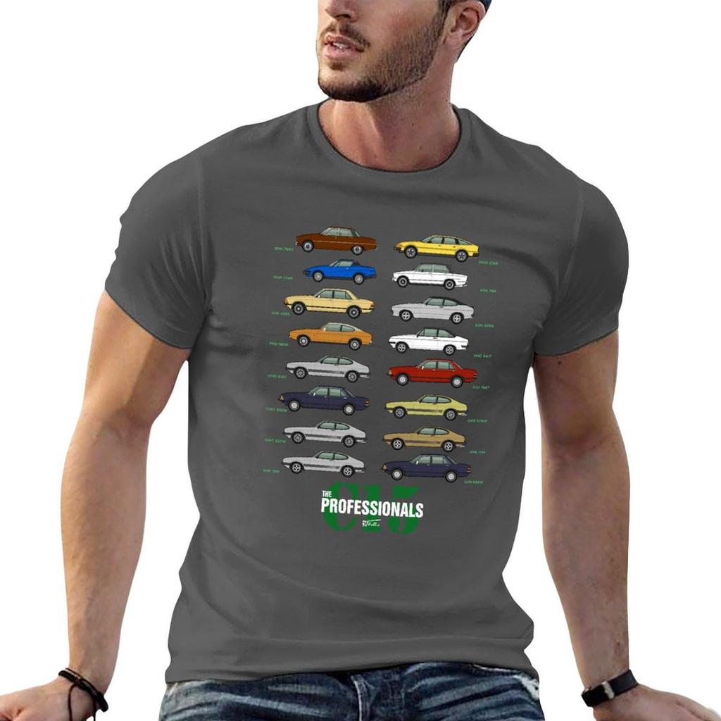 The Professionals Classic Car Collection Maglietta con Stampa Grafica Unisex Maglietta Unisex Maglietta
