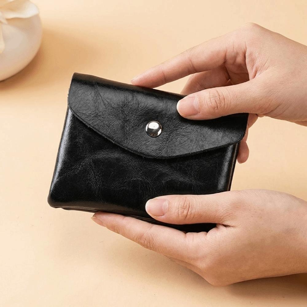 Zipper Short Wallet Hasp Mini Purse Bag Portable Leather Small Coin Pouch  Shopping