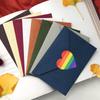 2 Roll Gay Pride Stickers Rainbow Heart Shaped Tape LGBT Sticker for Pride Parades Festival Party Decoration (1000 Pcs)
