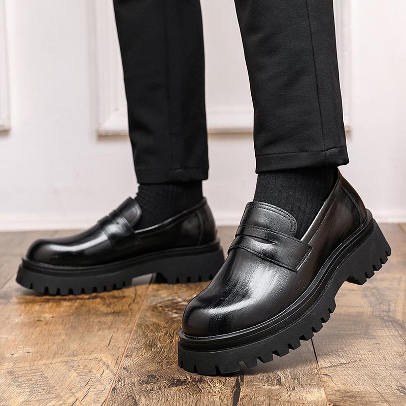 Men's classic thick soled shoes Luxury designer minimalist style Office or leisure business 38-46 Fashion daily versatile