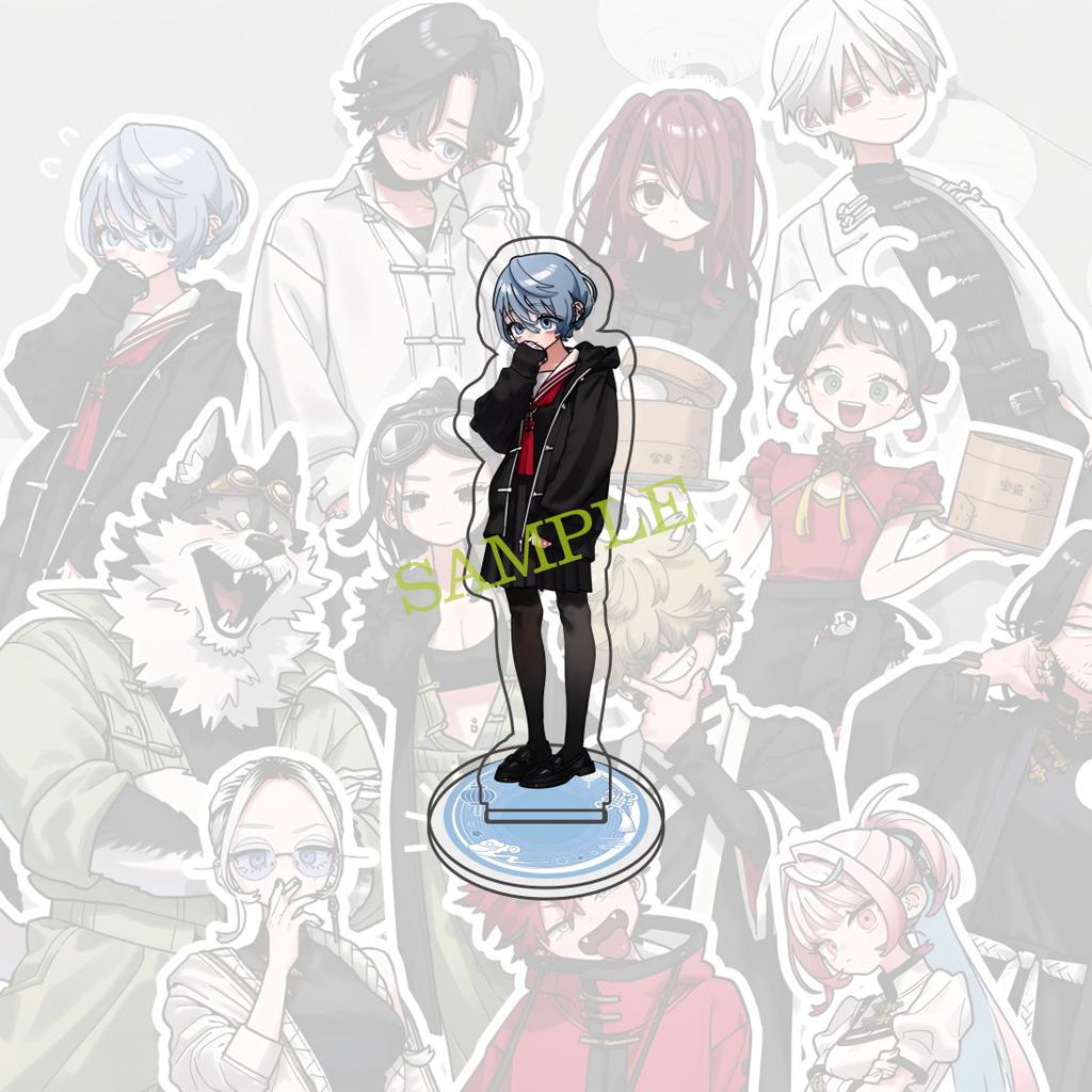 Anime Gokurakugai 10cm acrylic Standing character model  Aruma Tao Saotome Nei Takarai Tatsuomi Ban decoration cute gift