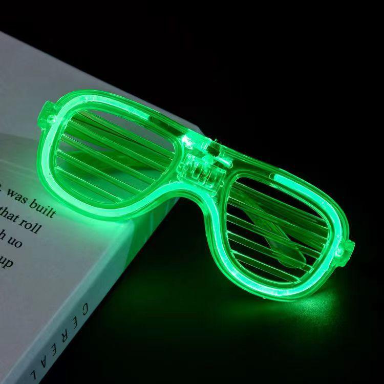 Occhiali a Lamelle Disco Illuminati - Accessori Lampeggianti per Vita Notturna Adulti