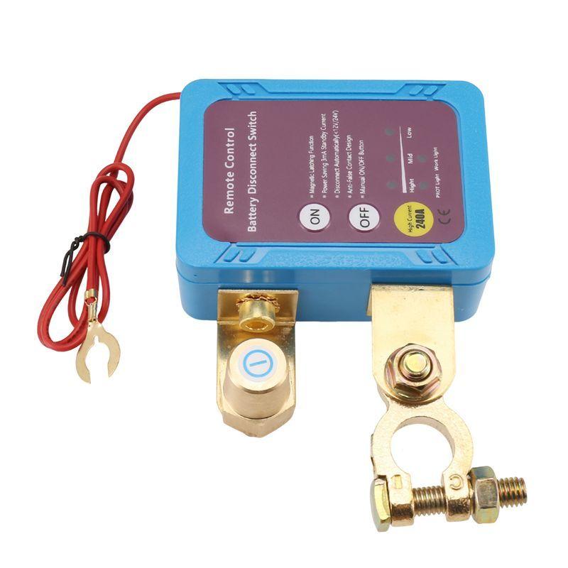 AA92-12V 240A Remote Battery Disconnect Switch, Automatic Power Off Switch Car Truck Boat Remote Control Switch