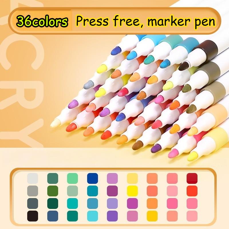 12/24/36 Farben Acrylfarbe Markierung Deckend Wasserdicht, Kunst DIY Malerei, Künstlerbedarf, Stapelbare Markierung