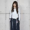 LALAFOX Unbalance String T-Shirt White Br4Cl001