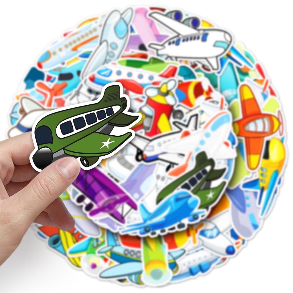 51 Flugzeug Graffiti Aufkleber Personalisierte Cartoon Niedliche Kinder Dekorative Handyhülle Wasserbecher Koffer Aufkleber