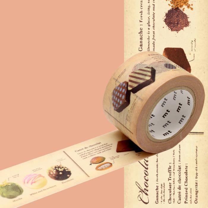 Masking Tape MT EX 3 cm recette chocolat Multicolore - Assort.